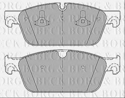 BORG & BECK bbp2438 -  Комплект тормозных колодок, дисковый тормоз